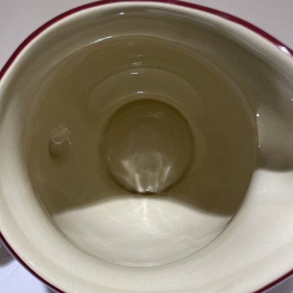 Longaberger Hand Painted Striped Pitcher Bright Multi Color Stripe Large 2 Quart - Picture 9 of 13